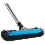Mophorn tte de brosse pour piscine, 500 mm, brosse incurve avec poils en nylon et connecteur en aluminium, ...