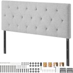 Mophorn - t�te de lit pour lit double, r�glable en hauteur, design capitonn� en losanges, dimensions ...