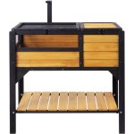 Tortoise habitat 38'x24'x32. 5' maison en bois pour tortue, enclos int�rieur et ext�rieur avec support ...