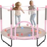 Mophorn trampoline pour enfants 60 , mini trampoline int�rieur / ext�rieur de 5 pieds avec filet de s�curit� ...