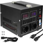 Mophorn - transformateur convertisseur de tension 2000 w, robuste, monte / descente, convertit 110 v ...