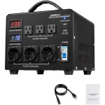 Mophorn transformateur de tension bidirectionnel 220 v  110 v et 110 v  220 v, 6000 va, avec 3 prises ...