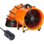 Mophorn - ventilateur portable robuste 254 mm avec tuyau de conduit de 10 m, ventilateur deextraction ...