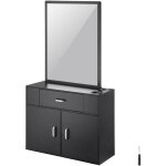 Mophorn - vevor armoire de rangement pour salon de coiffure, meuble de salon de coiffure murale pour ...