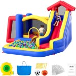Vevor chateau gonflable, structure gonflable avec souffleur, toboggan et sac de rangement, aire de jeu ... Vevor chateau gonflable, structure gonflable avec souffleur, toboggan et sac de rangement, aire de jeu ...