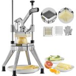 Vevor coupe - frites professionnel manuel coupe - legumes multifonction commercial en inox lame de 0, ...
