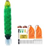 Vevor kit filet de cloture electrique 0, 88x49, 98 m cloture filet pe avec poteaux piquets a double pointe, ...