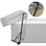 Vevor leve - couverture pour jacuzzi spa baignoire balneo, hauteur ajustable 80 - 105 cm largeur 145 ...