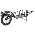 Vevor remorque de velo, capacite de charge de 32 kg, chariot de velo, rangement compact et structure ...