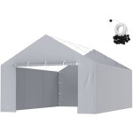 Vevor toile deauvent de rechange pour abri de voiture, 6, 1x4 m, bache de garage paroi laterale, impermeable ...