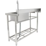 Mophorn - vier utilitaire en acier inoxydable , ensemble d'évier de cuisine commercial à cuve unique ... Mophorn - vier utilitaire en acier inoxydable , ensemble d'évier de cuisine commercial à cuve unique ...