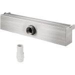 Waterfall pool fountain, 11. 8x4. 5x3. 1 inch, lame en acier inoxydable cascade pour �tang de baignade ...