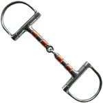 Mors cheval inox bouche cuivre anneau d articulation unique professionnel