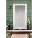 Morel - rideau de porte moustiquaire en toile �cru 140 x 225 cm