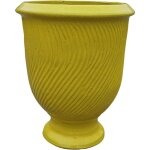 Provencelia - pot grande taille d'extérieur morgane 32x39cm jaune, fait main en terre cuite émaillée, ... Provencelia - pot grande taille d'extérieur morgane 32x39cm jaune, fait main en terre cuite émaillée, ...