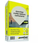 Weber saint gobain - mortier - colle pour bton cellulaire 25 kg - pour blocs de bton cellulaire et ...