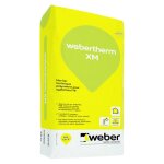 Mortier d'isolation thermique poudre mince webertherm xm 25kg