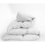 Couette blanche toutes saisons 220x240 cm microfibre