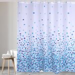 (mosaïque à motif - bleu, single pack)rideau de douche, pour baignoire et salle de bains, lavables, anti ... (mosaïque à motif - bleu, single pack)rideau de douche, pour baignoire et salle de bains, lavables, anti ...