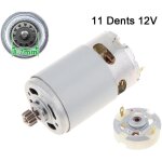 Moteur � courant continu rs550 � deux vitesses avec 11 dents - moteur bross� - 12v, plus porte - balais ...