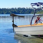 Moteur �lectrique hors - bord 12v 40 lbs moteur de bateau avec coupe - circuit et borne de batterie pour ...