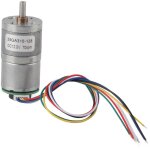 Moteur � engrenages � encodeur cc 12 v 25ga310128, moteur � r�duction de vitesse en m�tal (dc12v 70 tr ...