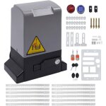 Moteur de porte coulissante, 220v actionneur de porte coulissante + rails  dents 12 x 0, 5 m + 2x tlcommand ...