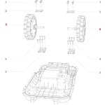 Moteur de roue arri�re original bluebird navimow robot tondeuse ab. 50. 0016. 74