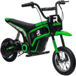 Moto cross lectrique enfant - moto lectrique enfants - homcom - moteur 350 w, batterie 12v, 8 - 16 ...