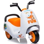 Lunsy - moto scooter lectrique pour enfants, voiture lectrique 6v4ah 3801 . 3 roues et topcase blanc ...