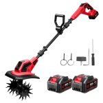 Onevan - motobineuse électrique sans fil , 4 lames acier, largeur de travail 24 cm, profondeur de travail ... Onevan - motobineuse électrique sans fil , 4 lames acier, largeur de travail 24 cm, profondeur de travail ...