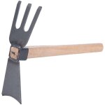 Motoculteur manuel - lame en acier au carbone - robuste pour desserrer, d�sherber et creuser - manche ...