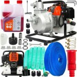 Viva - motopompe essence avec accessoires pour eaux charges 300l - min