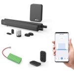 Motorisation connect�e � v�rins pour portail � battants - teha connect + batterie de secours + 2 t�l�commandes ...