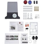 Motorisation pour portail coulissant, ouvre - porte de garage, 2 t�l�commandes, longueur du guide : 6m, ...