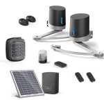 Avidsen - motorisation solaire pour portail battants orane se + digicode + 2 télécommandes supplémentaires ... Avidsen - motorisation solaire pour portail battants orane se + digicode + 2 télécommandes supplémentaires ...