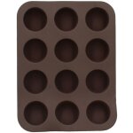 Moule à 12 mini muffins en silicone Moule à 12 mini muffins en silicone