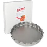 Moule en acier pour la vritable focaccia barese, pizza et calzone, rond  30 cm - plat de cuisson pour ...