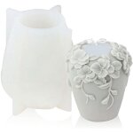 Moules  bougies cylindriques en silicone, moule 3d pour bougie d'aromathrapie, a