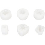 Moules � bougies en silicone assortis, 6 pi�ces, style succulent, qualit� alimentaire, facile � nettoyer, ...