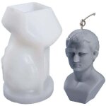 Moule � bougie en silicone, moule � statue buste 3d