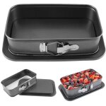 Moule � charni�re rectangulaire - grand moule � p�tisserie, id�al pour le tiramisu et les g�teaux - 39, ...