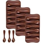 Moules chocolat silicone (3 pcs) ? cuillre incluse ? pralines / bonbons maison ? antiadhsif / rutilisable ...