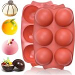 Moule � chocolat - zgeer - demi - sph�re - silicone alimentaire - 2 pi�ces - 6 cavit�s