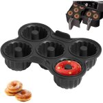 Moule a donuts silicone, 5 compartiments, noir, r�utilisable, antiadh�sif, compatible avec ninja af400eu, ...