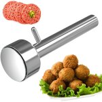 Moule � falafels en acier inoxydable, facile � utiliser et � nettoyer, spatules antiadh�sives pour la ...