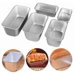 Moule  gteau antiadhsif en alliage d'aluminium sans pntration, moule  pain rectangulaire pour dessert, ...