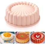 Moule � g�teau - antiadh�sif - silicone - 20 cm - r�utilisable - forme de tournesol