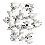 Moule � g�teau flocon de neige 3d en acier inoxydable, outil de cuisson polyvalent et durable pour la ...