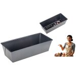 Moule � g�teau rectangulaire antiadh�sif, ideal, 26 x 11, 5 x 7 cm, gris fonc�, m�tallis�